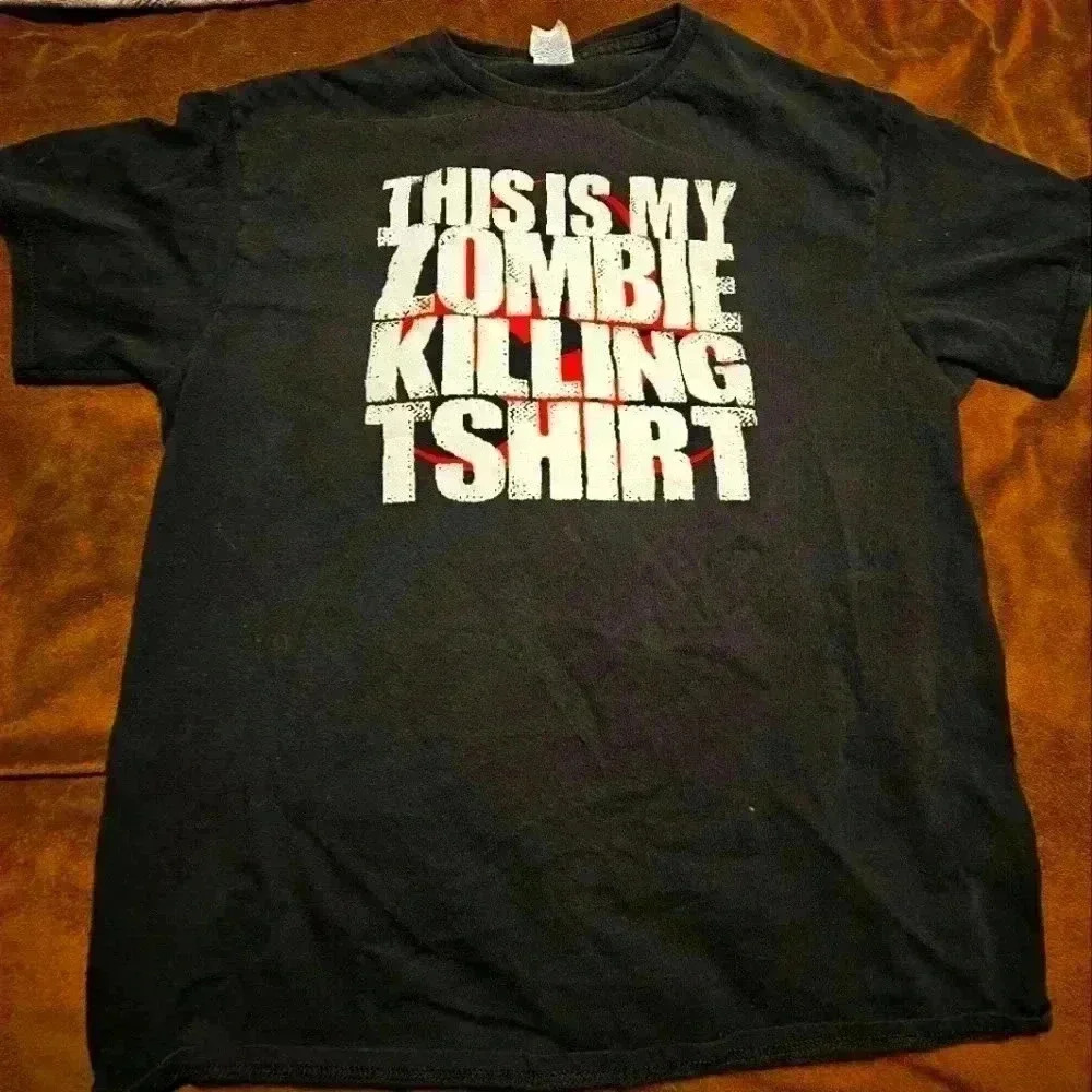 large black zombie T-shirt
